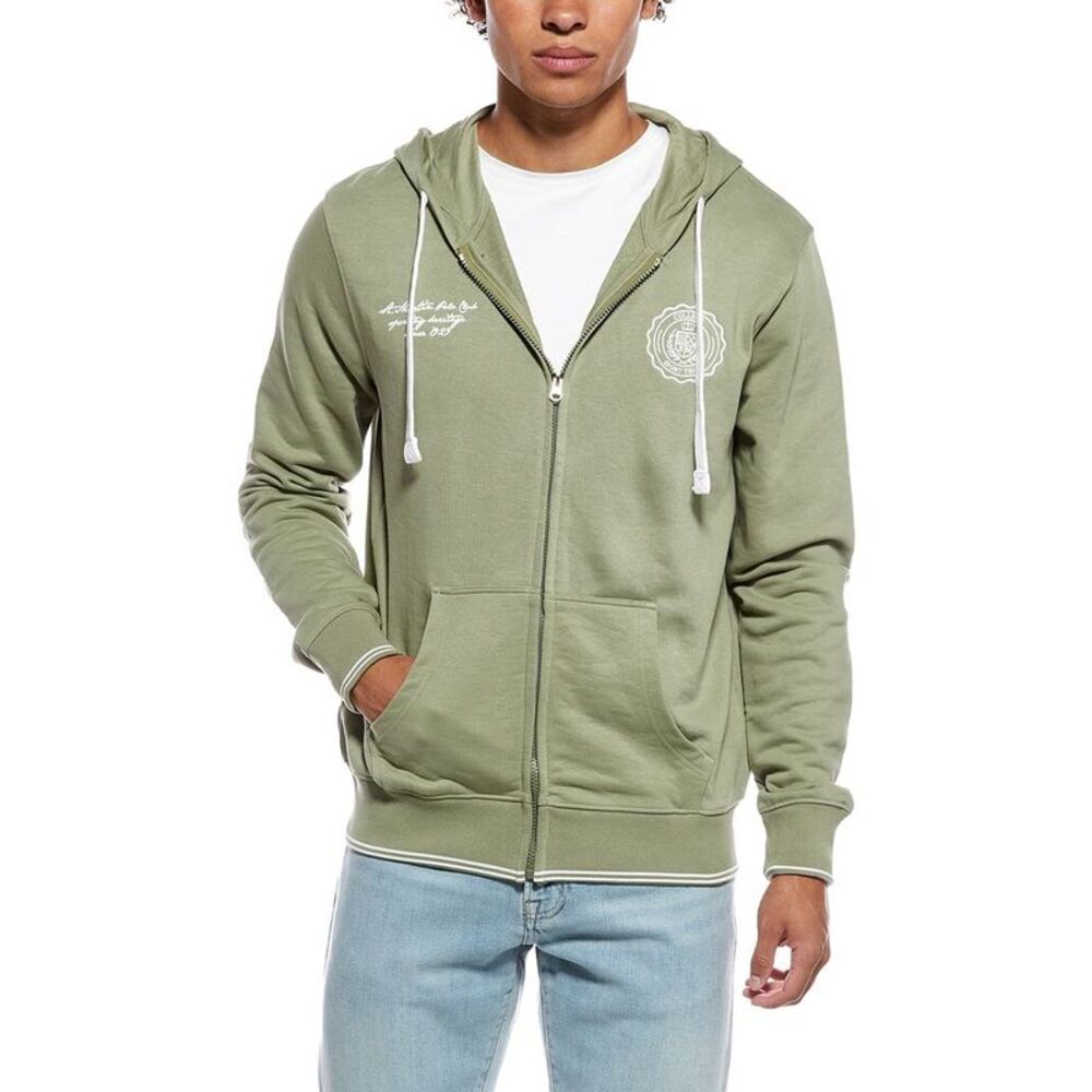 Polo Club St. Martin Mens  Felpa Con Zip Hoodie, Green